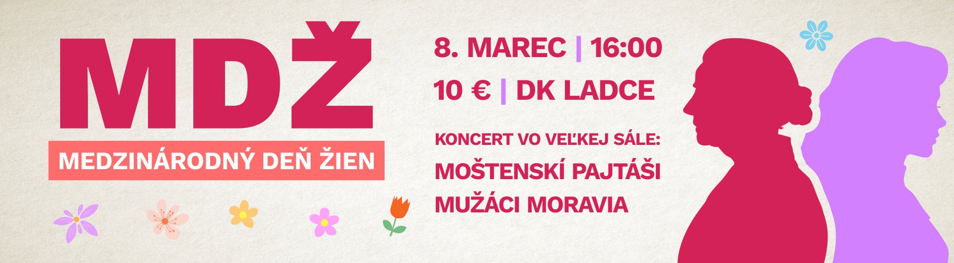 MDŽ 8.marec Koncert Moštenskí Pajtáši a Mužáci Moravia 